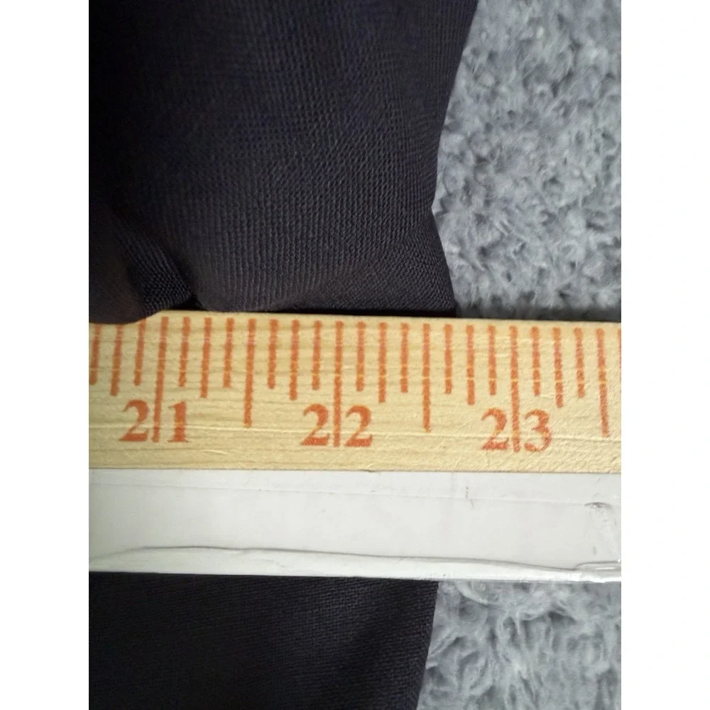 Lauren Ralph Lauren Blazer 44R Navy Blue Brass Buttons Wool Stretch Sport Coat